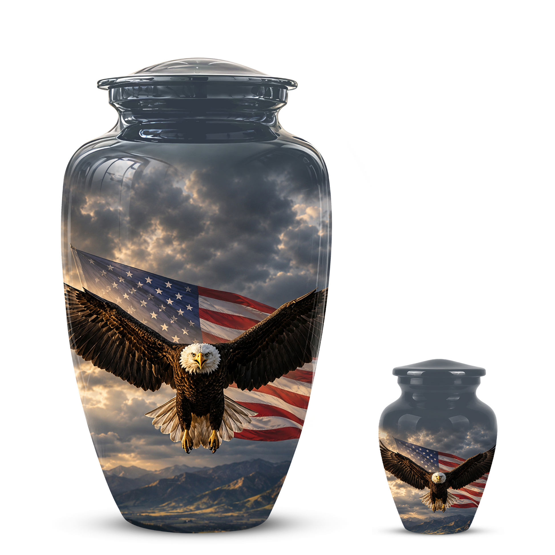 American Eagle Memorial Urn - Patriotic Burial Urns For Human Ashes