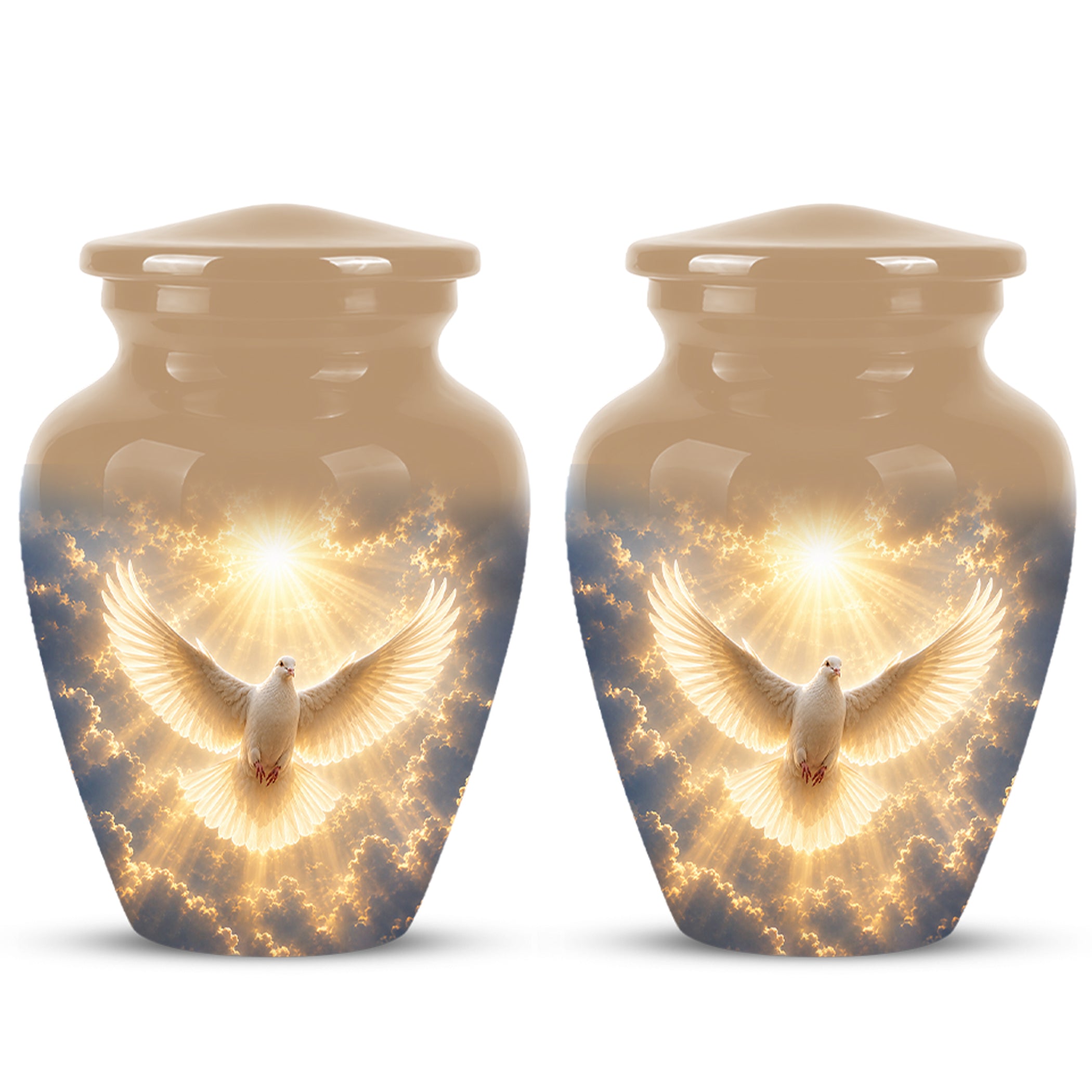 Flying Dove Cremation Urn - Custom Handcrafted Urn For Human Ashes