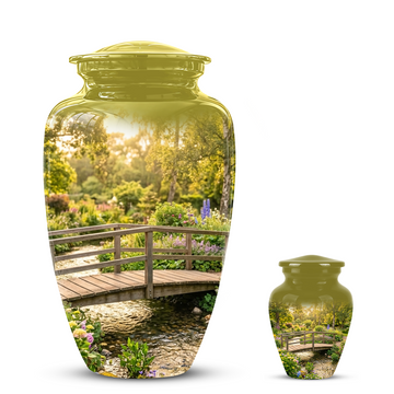 10 inch Large Urn with 1 Keepsake 3 inch