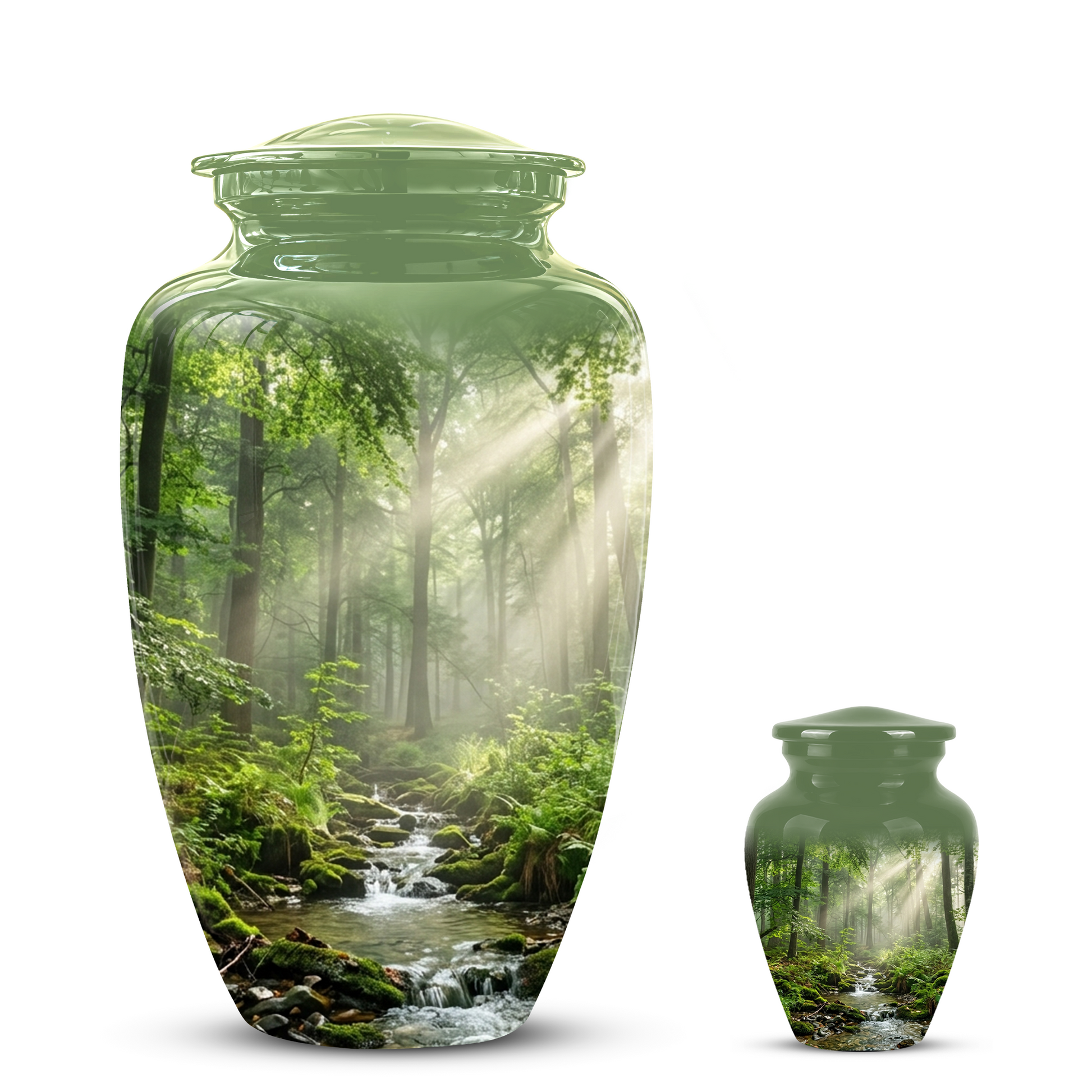 Forest Scenic Cremation Urn - Artistic Funeral Urns For Nature Lover's Ashes