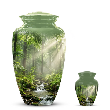 10 inch Large Urn with 1 Keepsake 3 inch
