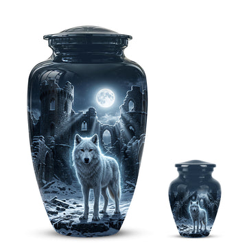10 inch Large Urn with 1 Keepsake 3 inch